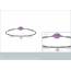 Bracelet enfant argent Catoni violet 2