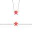 Bracelet enfant argent Stelly etoile rouge 2