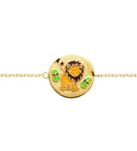 Bracelet enfant plaqué or Euridysse ronde