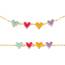 Bracelet enfant plaqué or Sandria coeur multicouleur 2