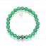 Bracelet femme acier Aventurine 2 vert mini