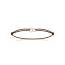 Bracelet femme argent Bougette marron 2