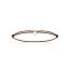 Bracelet femme argent Elizah coeur marron mini