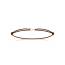 Bracelet femme argent Galmes infini marron mini
