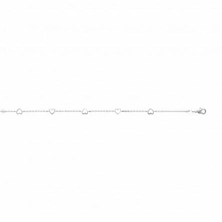 Bracelet femme argent Hideko coeur