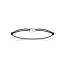 Bracelet femme argent Laye noir mini