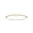 Bracelet femme argent Mirella beige mini