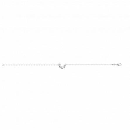 Bracelet femme argent Moncie arrondie