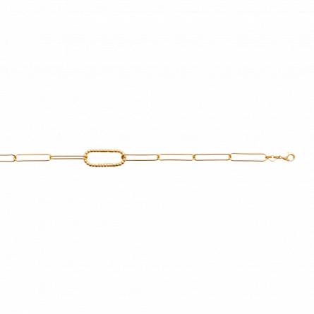 Bracelet femme plaqué or Aneda