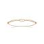 Bracelet femme plaqué or Dimphna beige mini