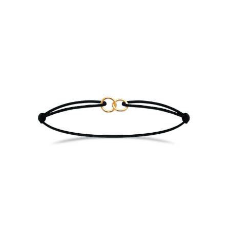 Bracelet femme plaqué or Jais