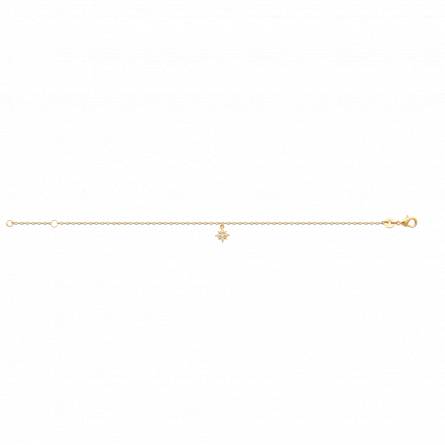 Bracelet femme plaqué or Koman