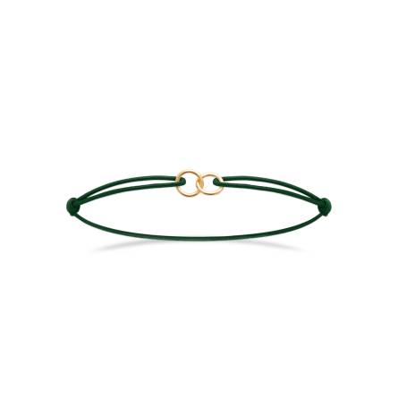 Bracelet femme plaqué or Maluina vert
