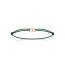 Bracelet femme plaqué or Maluina vert mini