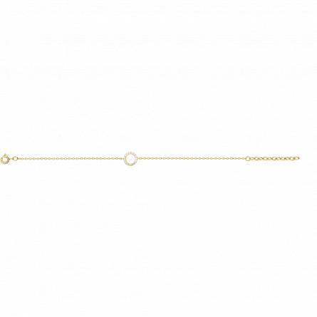 Bracelet femme plaqué or Oxane ronde