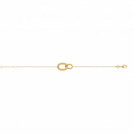 Bracelet femme plaqué or Pega