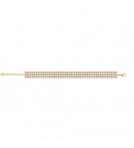 Bracelet femme plaqué or Wendis