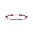 Bracelet femme plaqué or Yunis rouge mini
