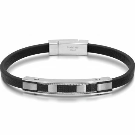 Bracelet homme acier Irion noir