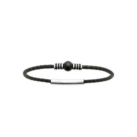 Bracelet homme acier Rahe noir