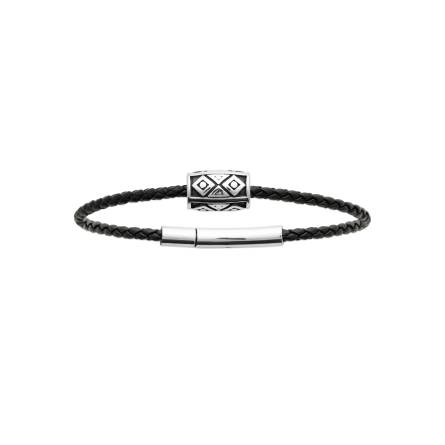 Bracelet homme acier Siegler noir