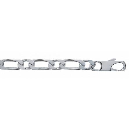 Bracelet homme argent maille figaro 1-1 6mm