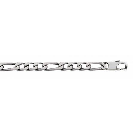 Bracelet homme argent vieilli maille figaro 1-3 4mm