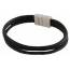 Bracelet homme cuir Adil noir mini