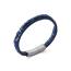 Bracelet homme cuir Massis bleu 2
