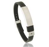 Bracelet homme cuir verone noir