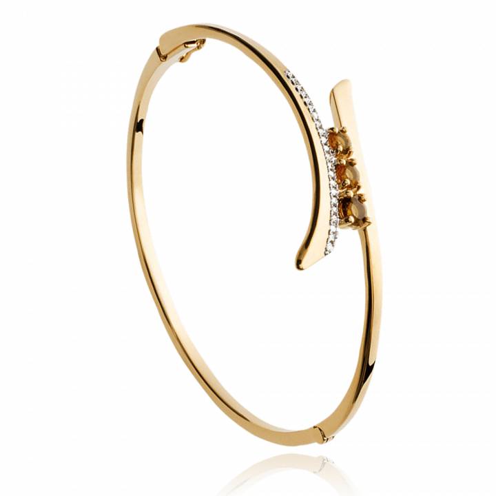 Bracelet jonc plaqué or Alexandra,Jeanne