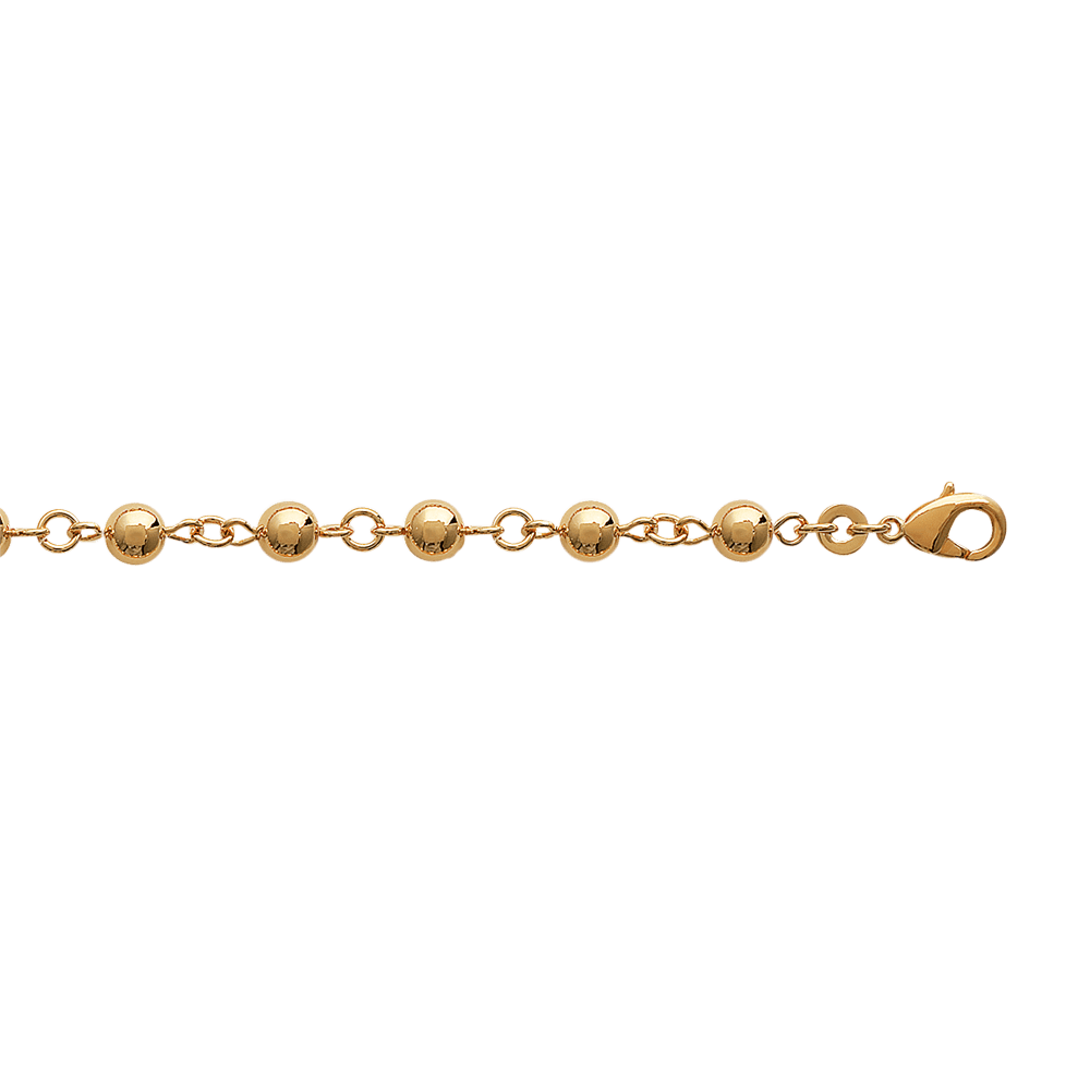 Bracelet plaqué or double rang chaine boule / Cadeau femme / Bracelet femme  chaine fine - Etsy France
