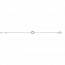 Bracelet or blanc rond de zirconium mini