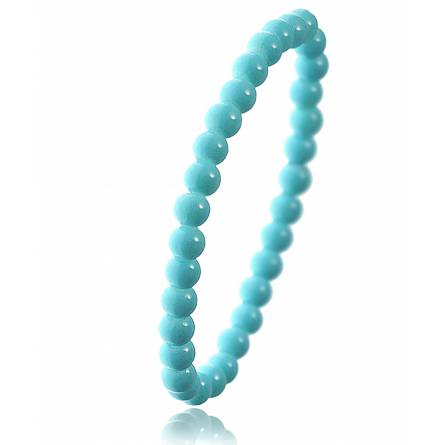 Bracelet perle cyan Zazie