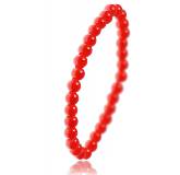Bracelet perle rouge Zéa