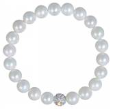 Bracelet perle strass blanc Keyra