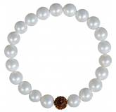 Bracelet perle strass orange Yvana