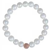Bracelet perle strass saumon Zélie