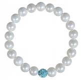 Bracelet perle strass turquoise Kiera