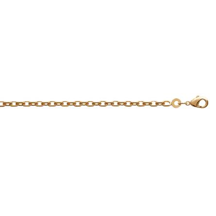 Bracelet plaqué or maille forçat 2.6mm