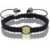 Bracelet Shamballa 1 boule creme Pascalin