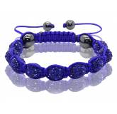 Bracelet Shamballa Bleu foncé Valensia