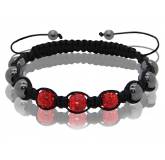 Bracelet Shamballa Enfant Rouge Txeru
