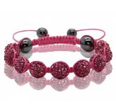 Bracelet Shamballa Rose Valériana