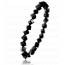Bracelete-Charms feminino aço Yulika preto mini