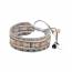 Bracelete feminino corda de nylon cinza mini