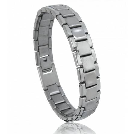 Bracelete masculino aço Laurentin