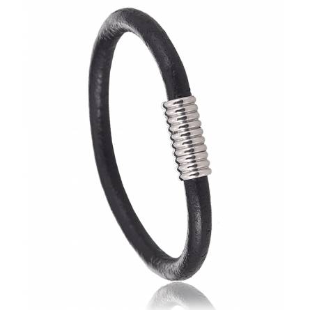Bracelete masculino aço TIVOLI preto