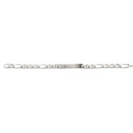 Bratara barbati argint  argent maille marine alternée 6mm zale marine