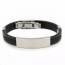 Bratari barbati silicon Valentin negru mini
